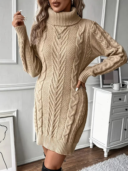 Robe Pull à câbles pour femme