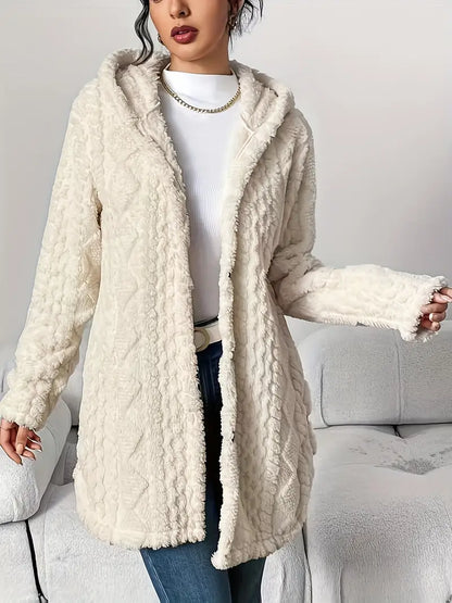 Cardigan Cozy – à capuche jacquard