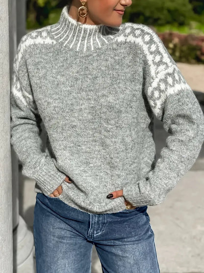 Pull Knit – demi-col élégant