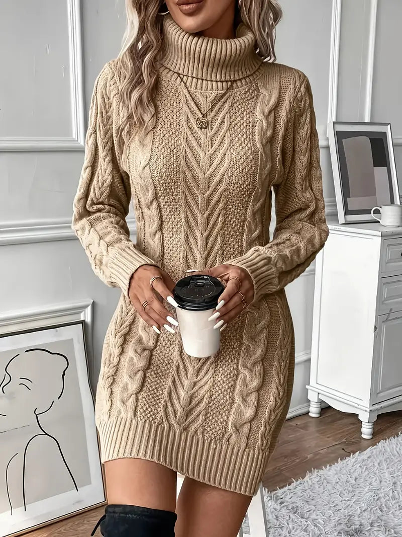 Robe Pull à câbles pour femme