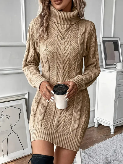 Robe Pull à câbles pour femme