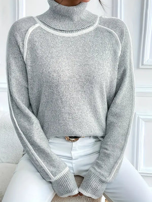 Pull éclat contrasté