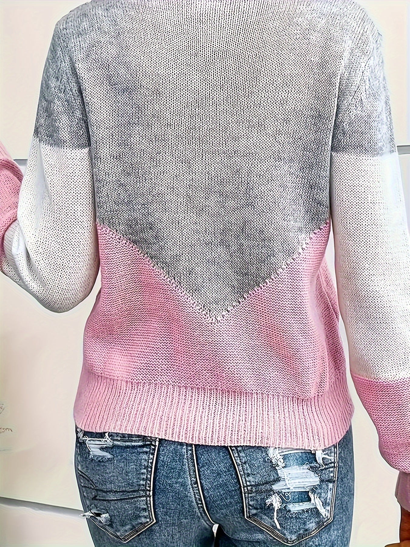 Pull Luma – motif color-block élégant