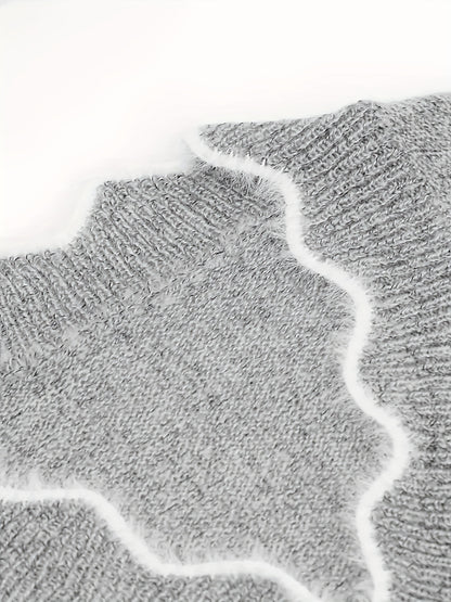 Pull Luma – motif color-block élégant